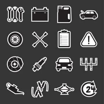 Car service icon Stock Illustration
