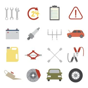 Car service icon Stock Illustration
