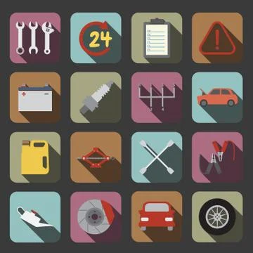 Car service icon Stock Illustration