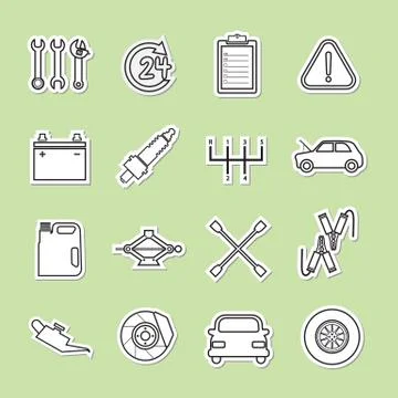 Car service icon Stock Illustration