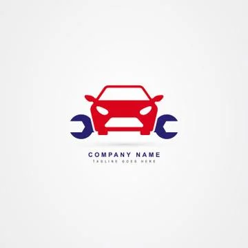 Car service icon logo vector template Stock Illustration