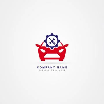 Car service icon logo vector template Stock Illustration