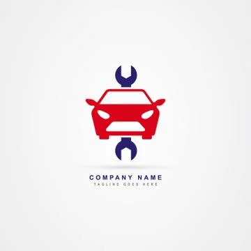 Car service icon logo vector template Illustrazione stock