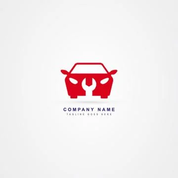 Car service icon logo vector template Stock Illustration