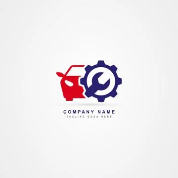 Car service icon logo vector template Stock Illustration