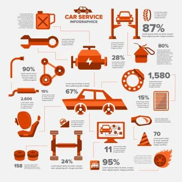 Car Service Stock Illustration