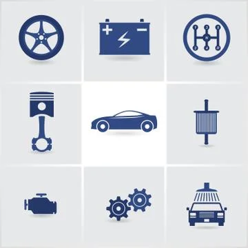 Car service Stock Illustration