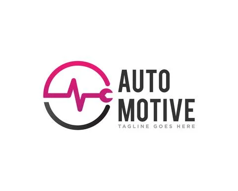 Car Service Logo Design Vector Stock Illustration