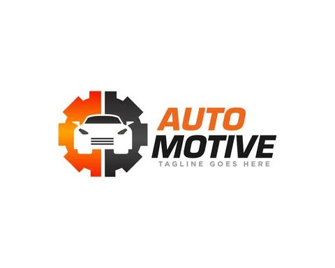 Car Service Logo Design Vector Illustrazione stock