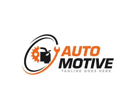 Car Service Logo Design Vector Stock Illustration
