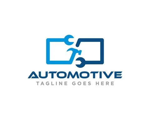 Car Service Logo Design Vector Stock Illustration