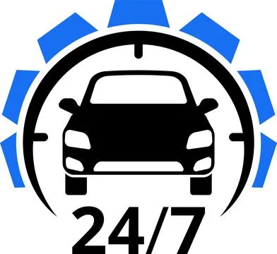Car Service Logo Ilustración de archivo