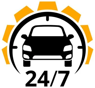 Car Service Logo 스톡 일러스트