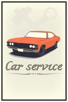 Car services Stock Illustration