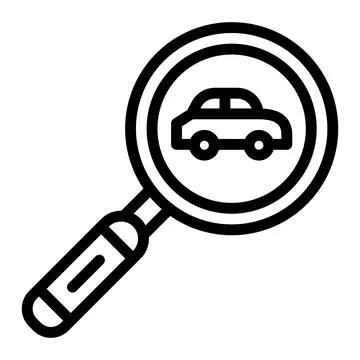 Car services search Vector Icon Design Illustration Stock Illustration