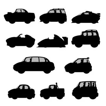 Car set 2 Illustrazione stock