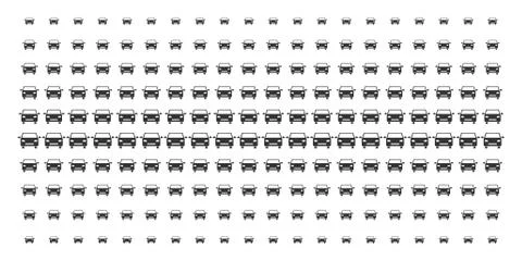 Car Shape Halftone Effect Stock Illustration