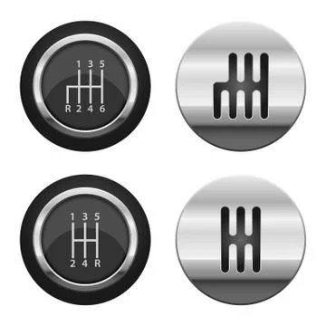 Car shift vector design illustration isolated on white background Stock Illustration