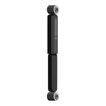 Car shock absorber ensuring smooth ride and stability on road Stock Illustration
