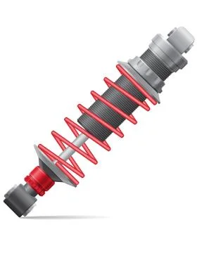 Car shock absorber vector illustration Stock Illustration