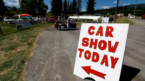Car show Stock Footage 1099433