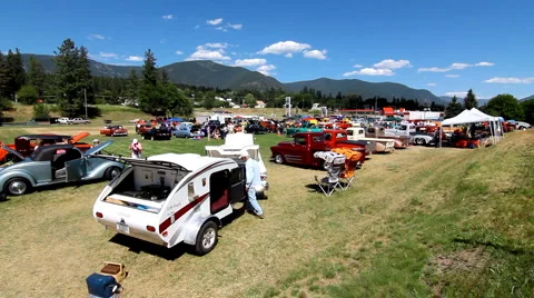 Car show Stock Footage 1099835