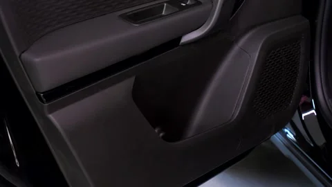 Car side door space Video stock 266411861