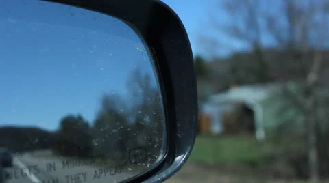 Car side mirror Stock Footage 24709050