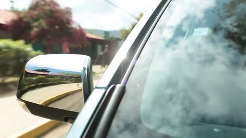 Car side mirror Stock Footage 77048147