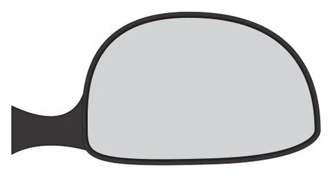 Car Side Mirror Stock Illustration