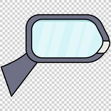 Car side mirror Stock Illustration