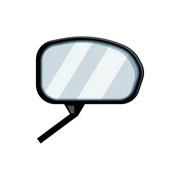Car side mirror or rear view mirror icon Stock Illustration
