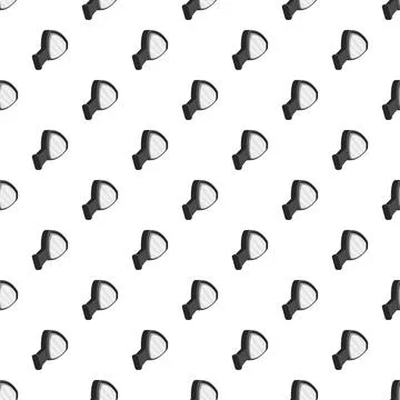 Car side mirror seamless pattern on white background 库存插图