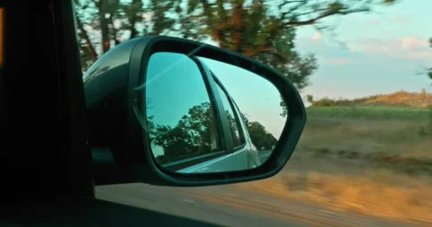Car Side Mirror View 1 Stock Footage 314449407