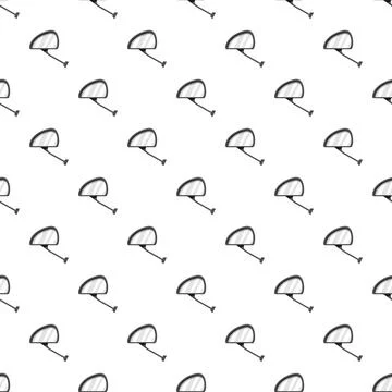 Car side mirrors seamless pattern on white background 库存插图