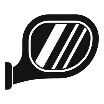 Car side view mirror icon vector illustration Illustrazione stock