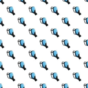 Car side view mirror pattern creating a seamless background Stock Illustration