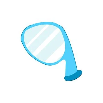 Car side view mirror showing safety driving concept Stock Illustration