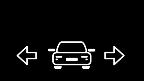 Car Signaling Left Turn Stock Footage 336062220
