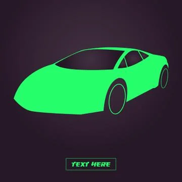 Car silhouette.. Stock Illustration