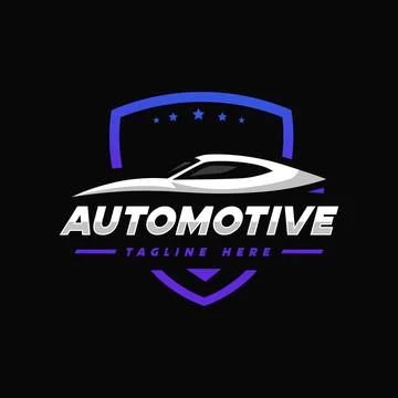 Car Simple Logo Illustrazione stock