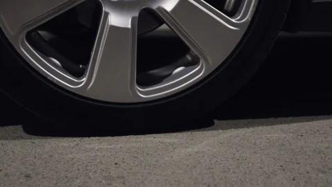 Car slows down Stock Footage 129899938