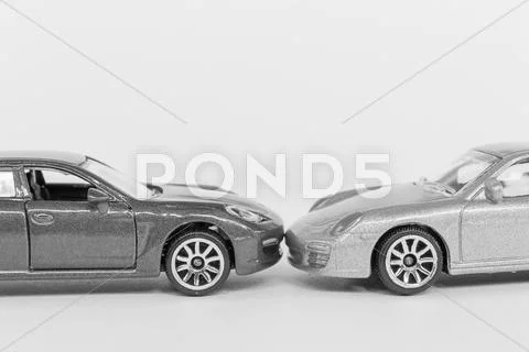 Car (Small) Toys On White Background