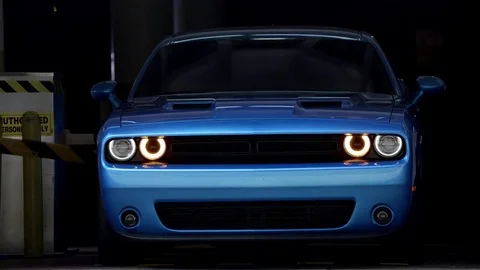 Car Smashing Gate Video stock 81495309