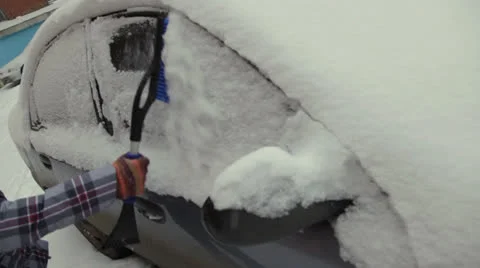 Car in snow Stock Footage 23262144