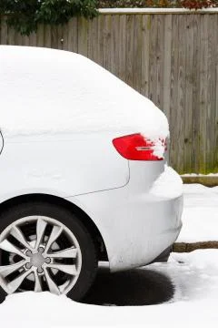 Car in snow Stock Photos