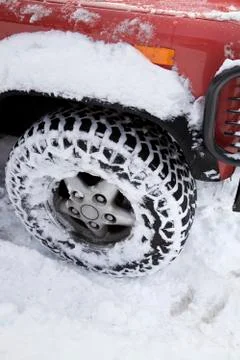 Car, snow Stock Photos