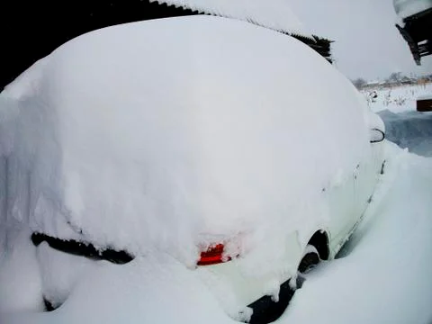 Car in snow Stock Photos