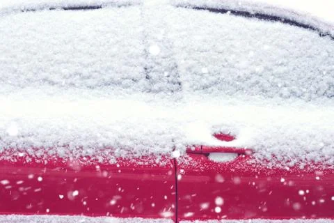 Car in the snow Stock Photos