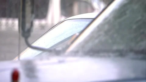 Car soaked in rain Stock Footage 253773148